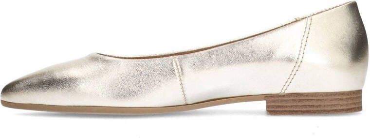 No Stress leren loafers goud