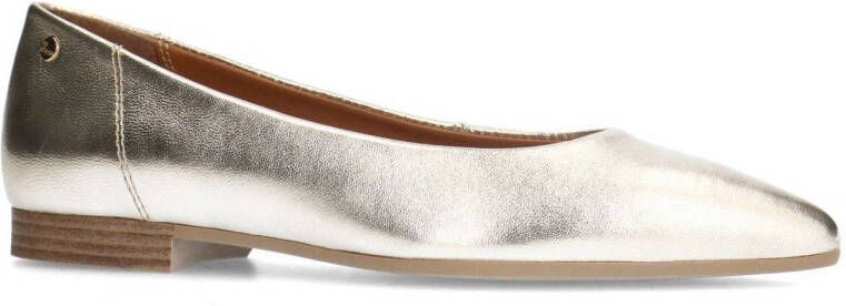 No Stress leren loafers goud