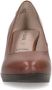 No Stress Dames Cognac pumps met rechte hak - Thumbnail 2