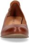 No Stress Dames Cognac bruine pump met lage hak - Thumbnail 3