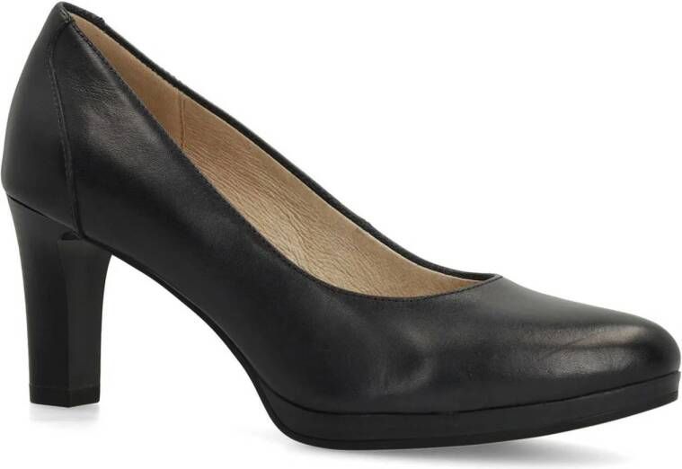 No Stress leren pumps donkerblauw