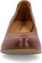 No Stress leren pumps met lage hak cognac - Thumbnail 5