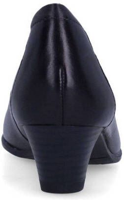 No Stress leren pumps met lage hak zwart