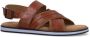 No Stress Heren Cognac leren sandalen - Thumbnail 5