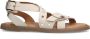 No Stress Dames PRE ORDER Witte leren sandalen met studs - Thumbnail 4