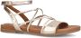 No Stress Dames Goudkleurige leren sandalen met bandjes - Thumbnail 2