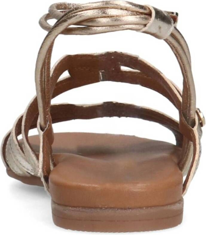 No Stress leren sandalen goud