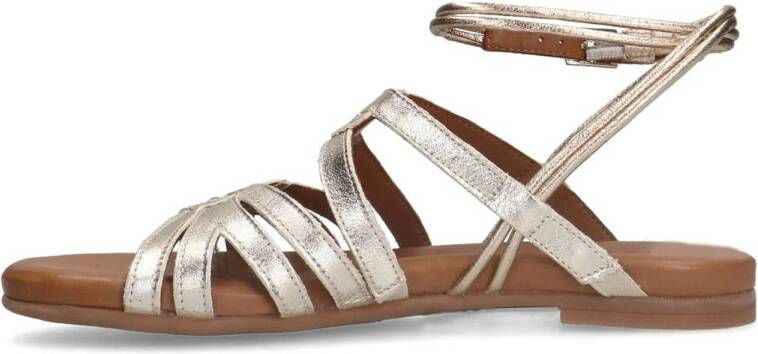 No Stress leren sandalen goud