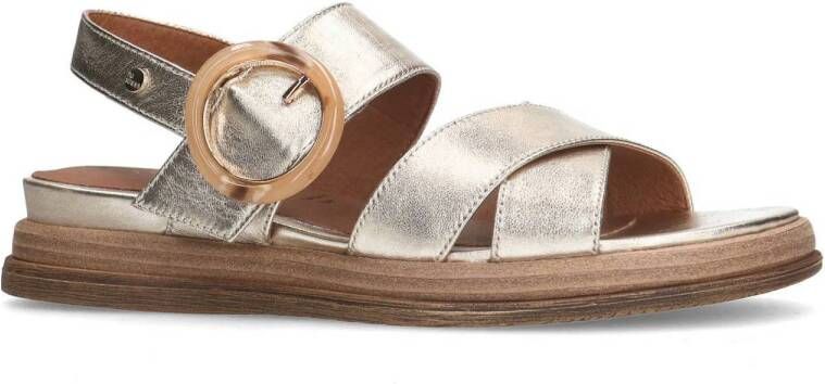 No Stress leren sandalen goud