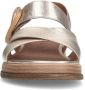No Stress Dames PRE ORDER Gouden leren plateau sandalen met gesp - Thumbnail 5