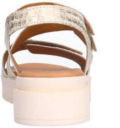 No Stress leren sandalen goud