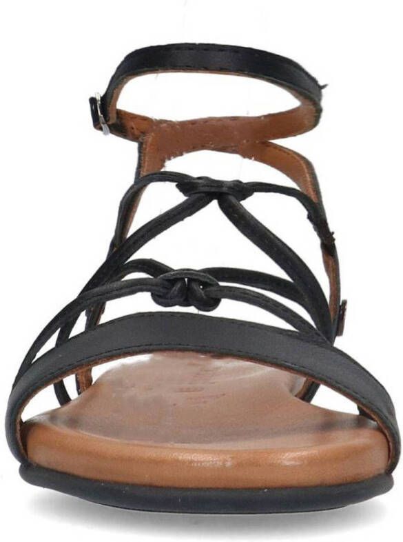 No Stress leren sandalen zwart