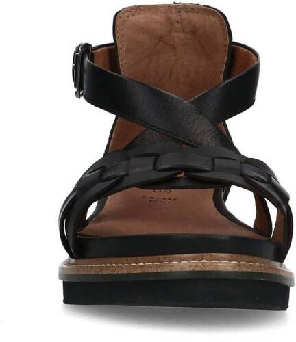 No Stress leren sandalen zwart