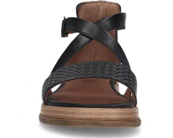 No Stress leren sandalen zwart