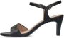 No Stress Dames Zwarte leren sandalen met hak - Thumbnail 2