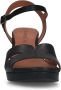 No Stress Dames PRE ORDER Zwarte leren sandalen met hak - Thumbnail 5