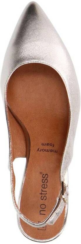No Stress leren slingback pumps goud