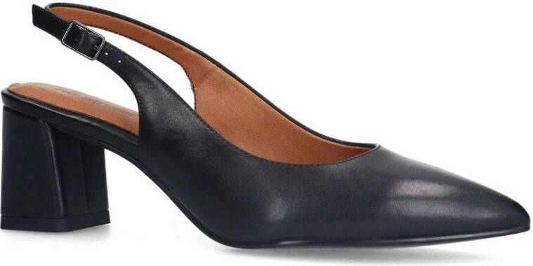 No Stress leren slingback pumps zwart