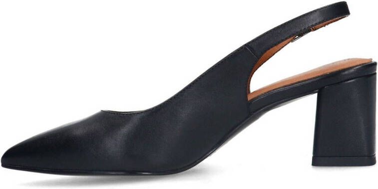 No Stress leren slingback pumps zwart