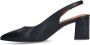 No Stress Dames Zwarte leren slingbacks - Thumbnail 5
