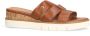 No Stress Dames Bruine leren sandalen - Thumbnail 4