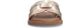 No Stress Dames Gouden leren slippers - Thumbnail 5