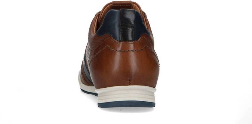 No Stress leren sneakers cognac