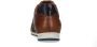 No Stress Heren Cognac leren sneakers met details - Thumbnail 3