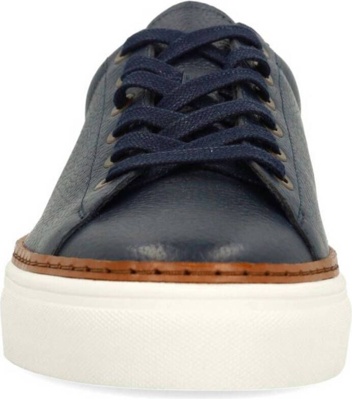 No Stress leren sneakers donkerblauw