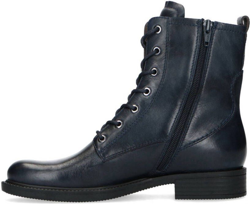 No Stress leren veterboots donkerblauw