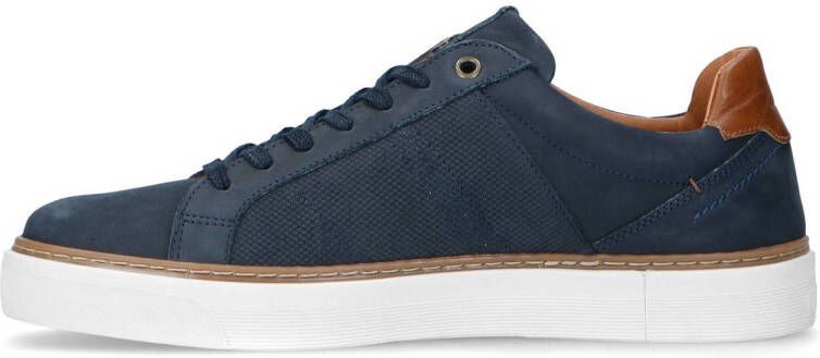 No Stress nubuck sneakers donkerblauw