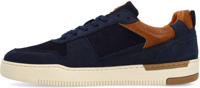 No Stress nubuck sneakers donkerblauw