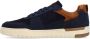 No Stress Heren Navy blauwe nubuck sneakers - Thumbnail 13