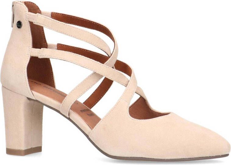 No Stress suède pumps beige