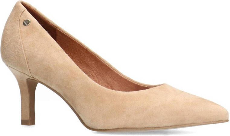 No Stress suède pumps beige