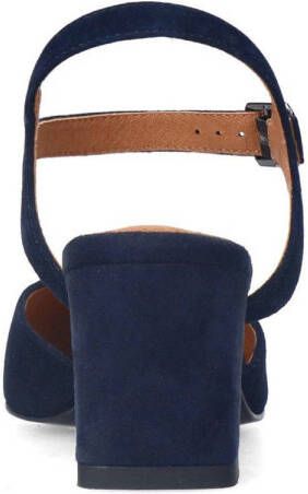 No Stress suède pumps donkerblauw