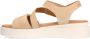 No Stress Dames Beige suède sandalen - Thumbnail 5