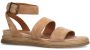 No Stress Dames Beige suède sandalen - Thumbnail 4