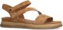 No Stress Dames Cognac leren sandalen - Thumbnail 5