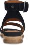 No Stress Dames Zwarte suède plateau sandalen - Thumbnail 4