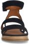 No Stress Dames Zwarte suède plateau sandalen - Thumbnail 5