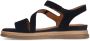 No Stress Dames Zwarte leren sandalen - Thumbnail 5
