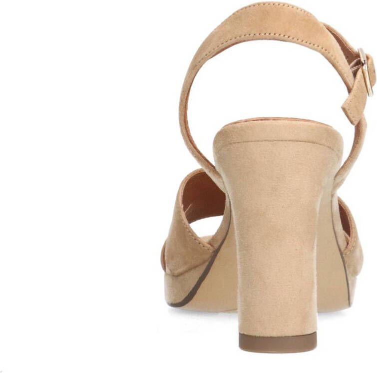 No Stress suède sandalettes beige