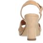 No Stress Dames Beige suède sandalen met hak - Thumbnail 4