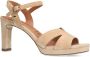 No Stress Dames Beige suède sandalen met hak - Thumbnail 5