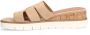 No Stress Dames Beige suède sandalen - Thumbnail 5