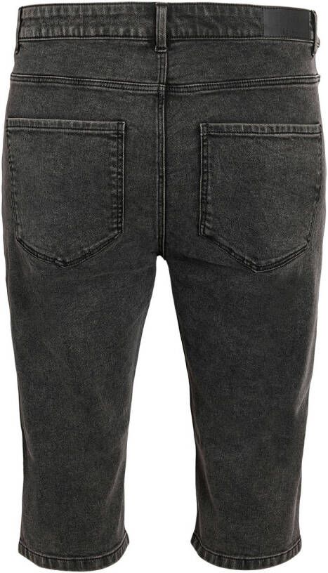 NOISY MAY Curve denim skinny regular waist broek black denim