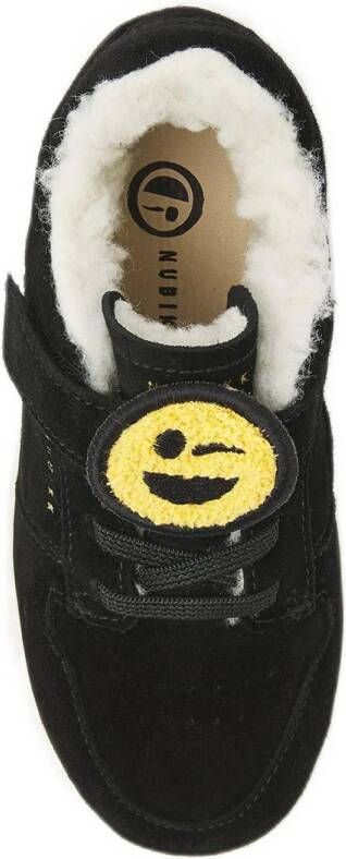 Nubikk Basket Teddy Jr gevoerde suède sneakers zwart