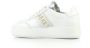 Nubikk Elise GPS leren plateau sneakers wit goud - Thumbnail 3