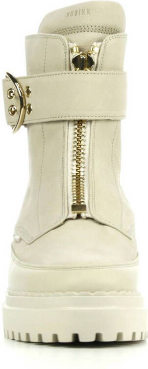 Nubikk Fae Ray nubuck bikerboots beige